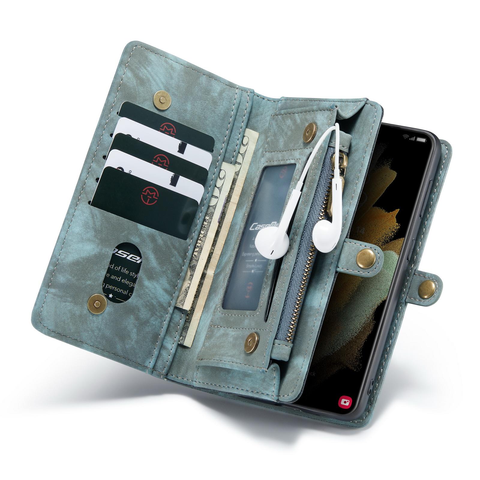 Multi-slot Hoesje Samsung Galaxy S21 Plus Blauw