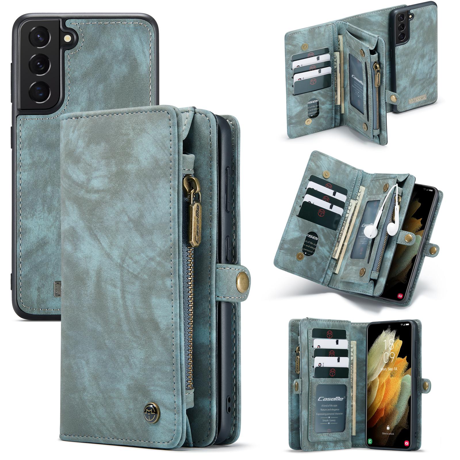Multi-slot Hoesje Samsung Galaxy S21 Plus Blauw