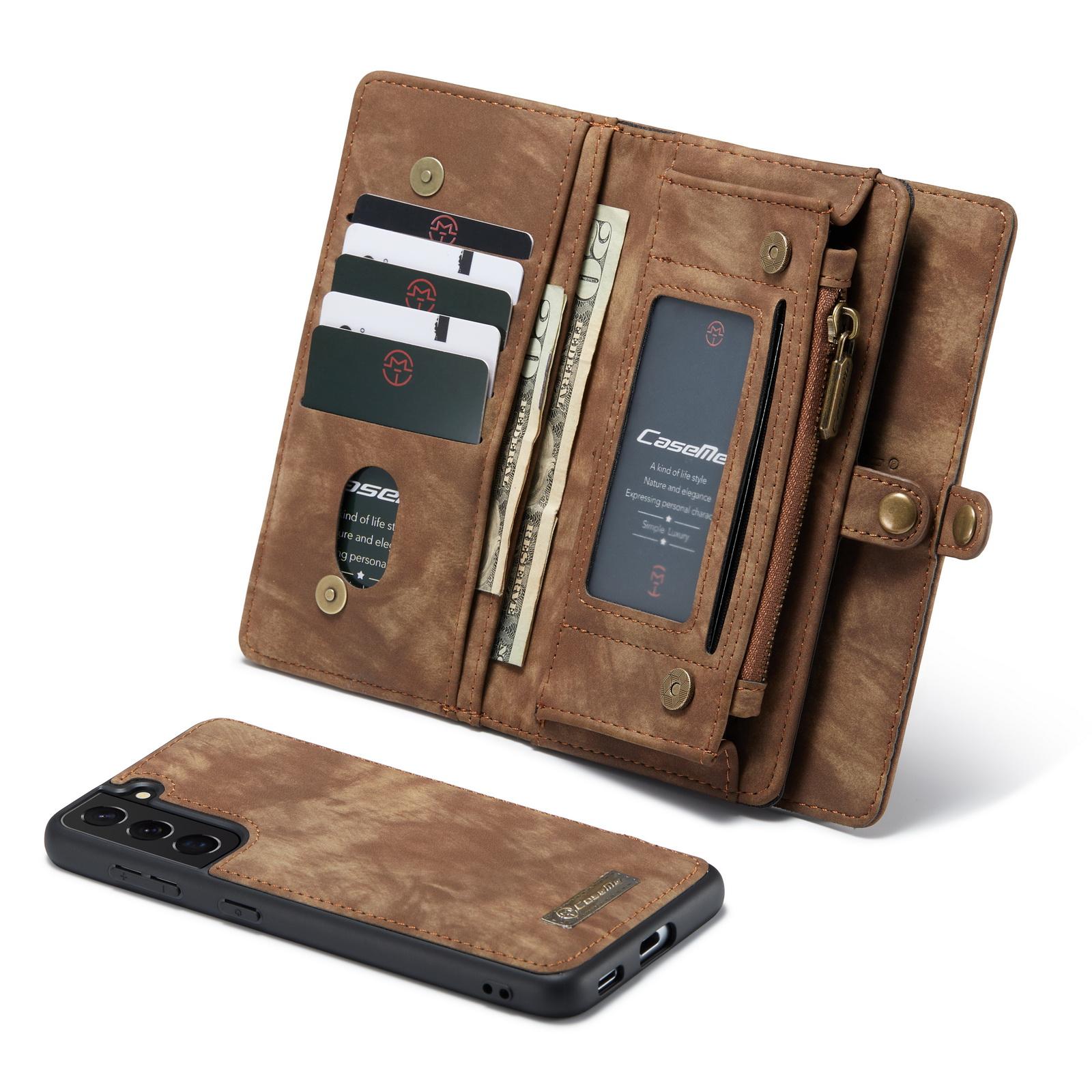 Multi-slot Hoesje Samsung Galaxy S21 Plus Bruin