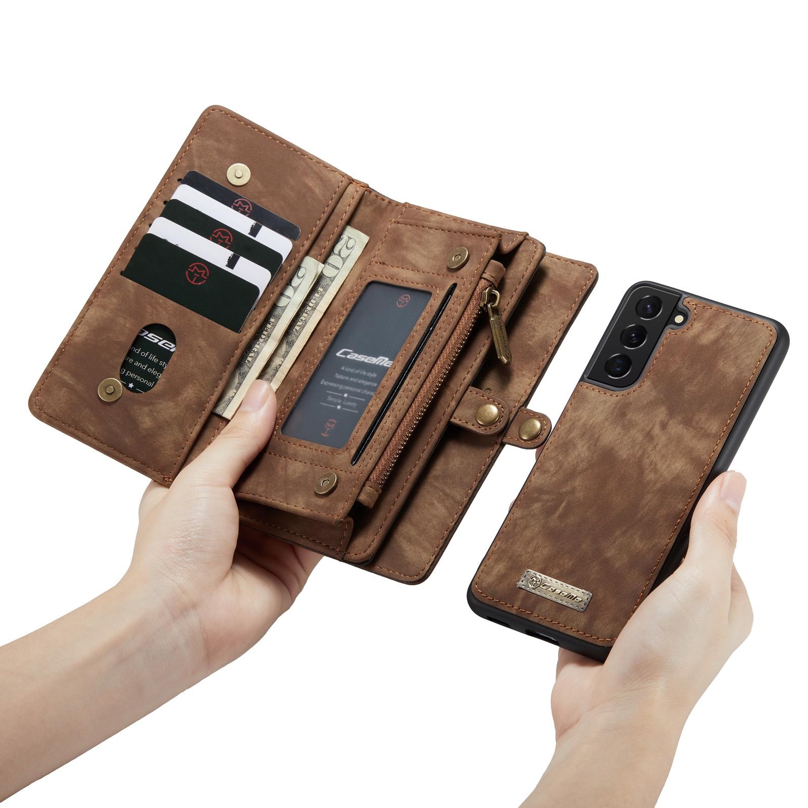 Multi-slot Hoesje Samsung Galaxy S21 Plus Bruin