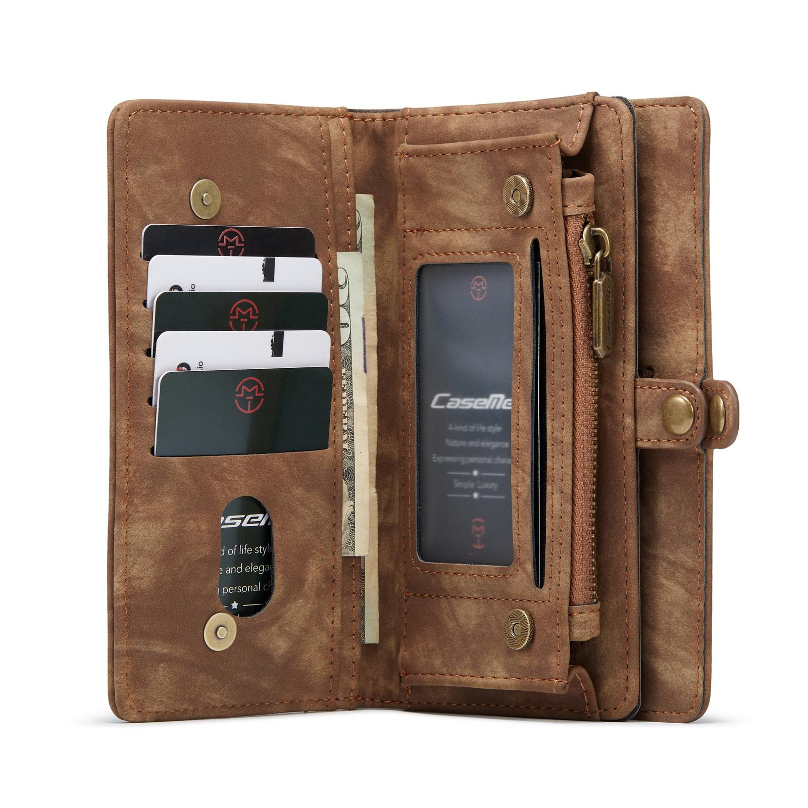 Multi-slot Hoesje Samsung Galaxy S21 Plus Bruin