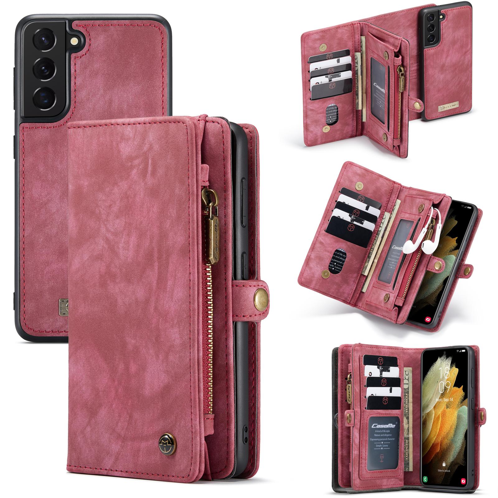 Multi-slot hoesje Samsung Galaxy S21 Plus Rood