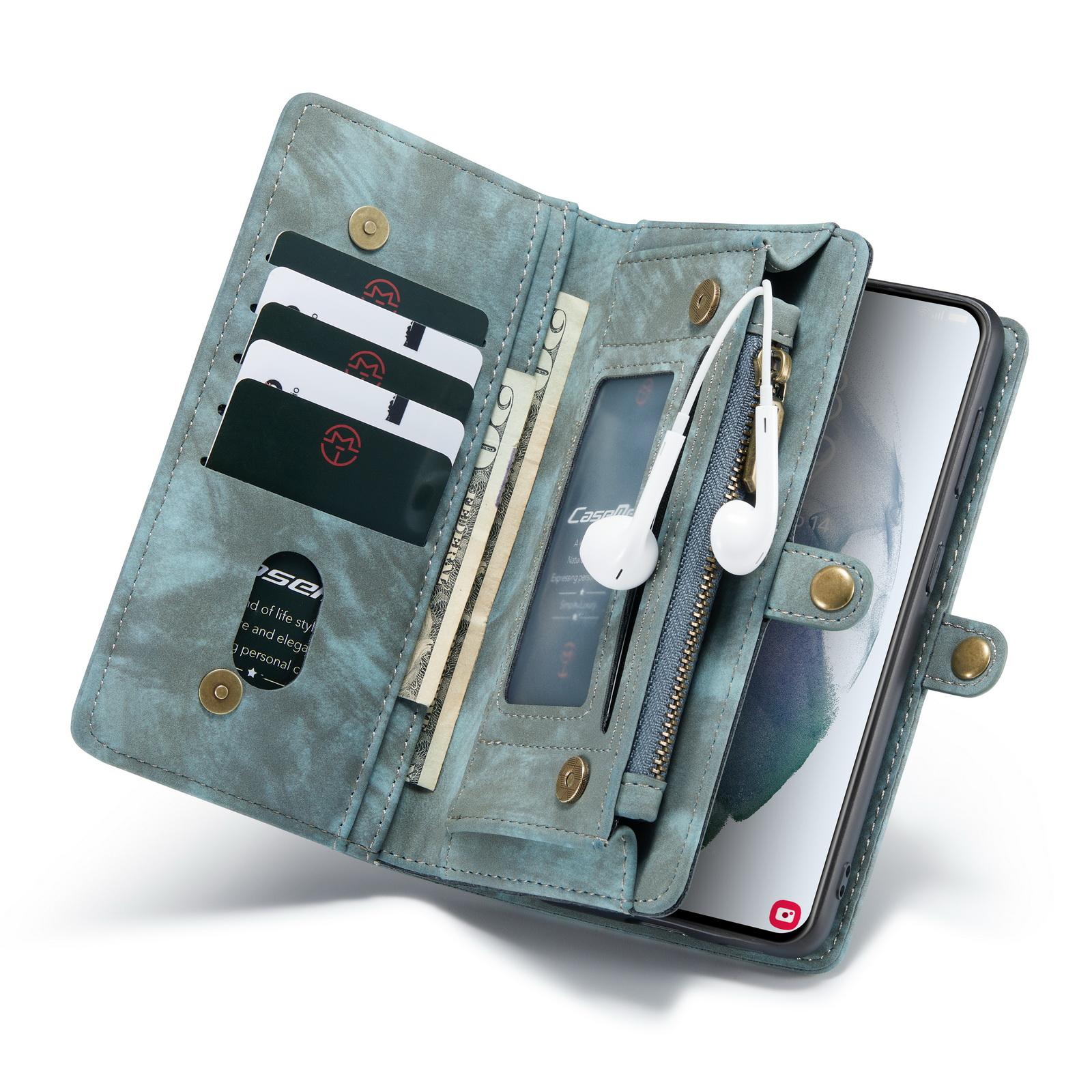 Multi-slot Hoesje Samsung Galaxy S21 Ultra Blauw