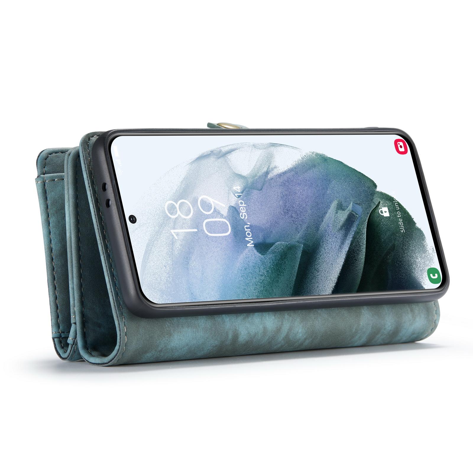 Multi-slot Hoesje Samsung Galaxy S21 Ultra Blauw