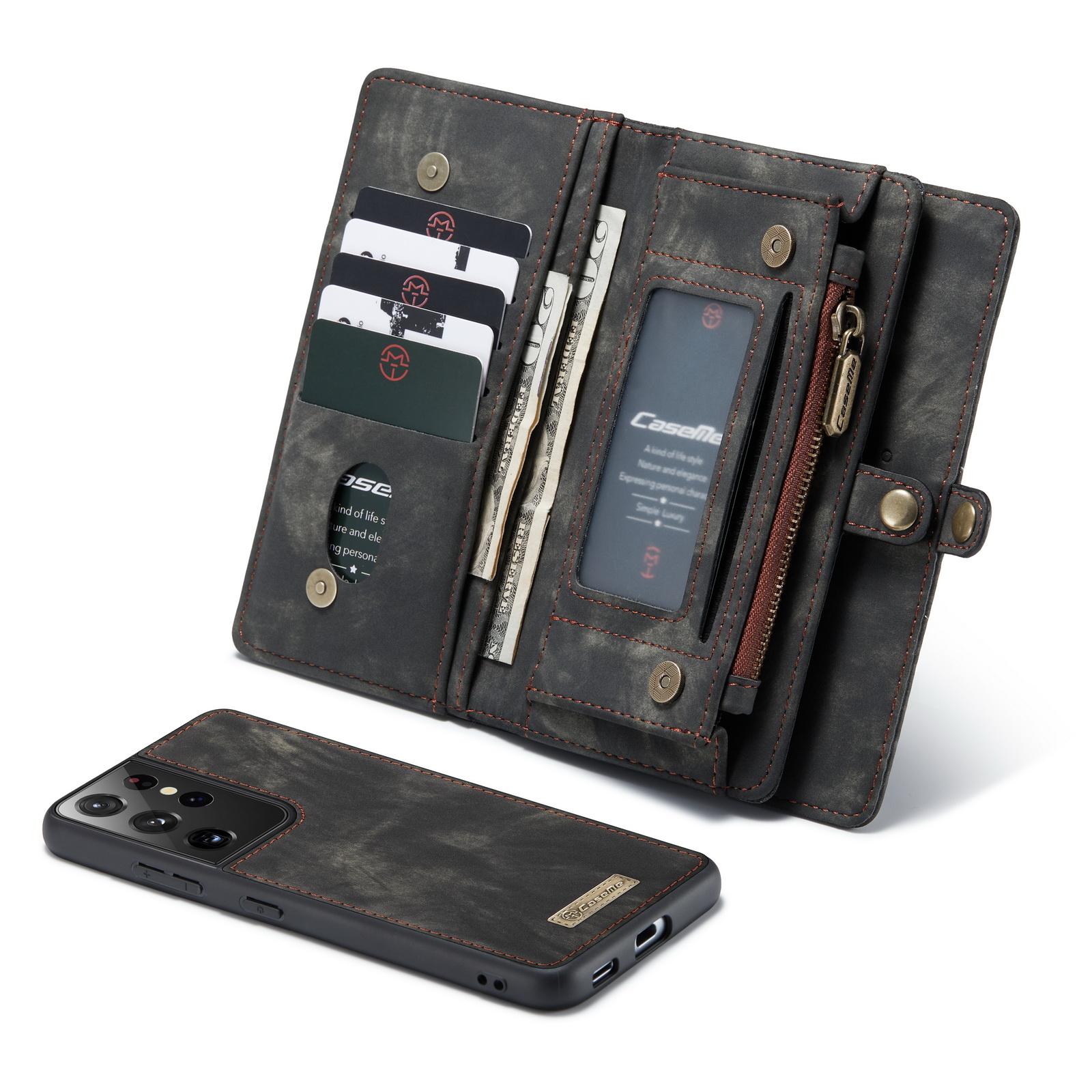 Multi-slot Hoesje Samsung Galaxy S21 Ultra Grijs