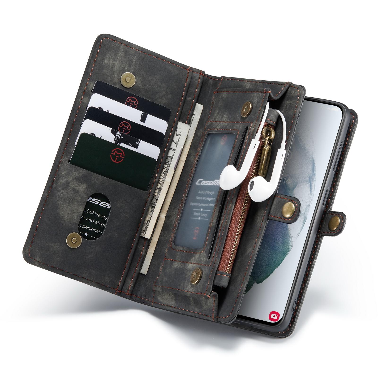 Multi-slot Hoesje Samsung Galaxy S21 Ultra Grijs