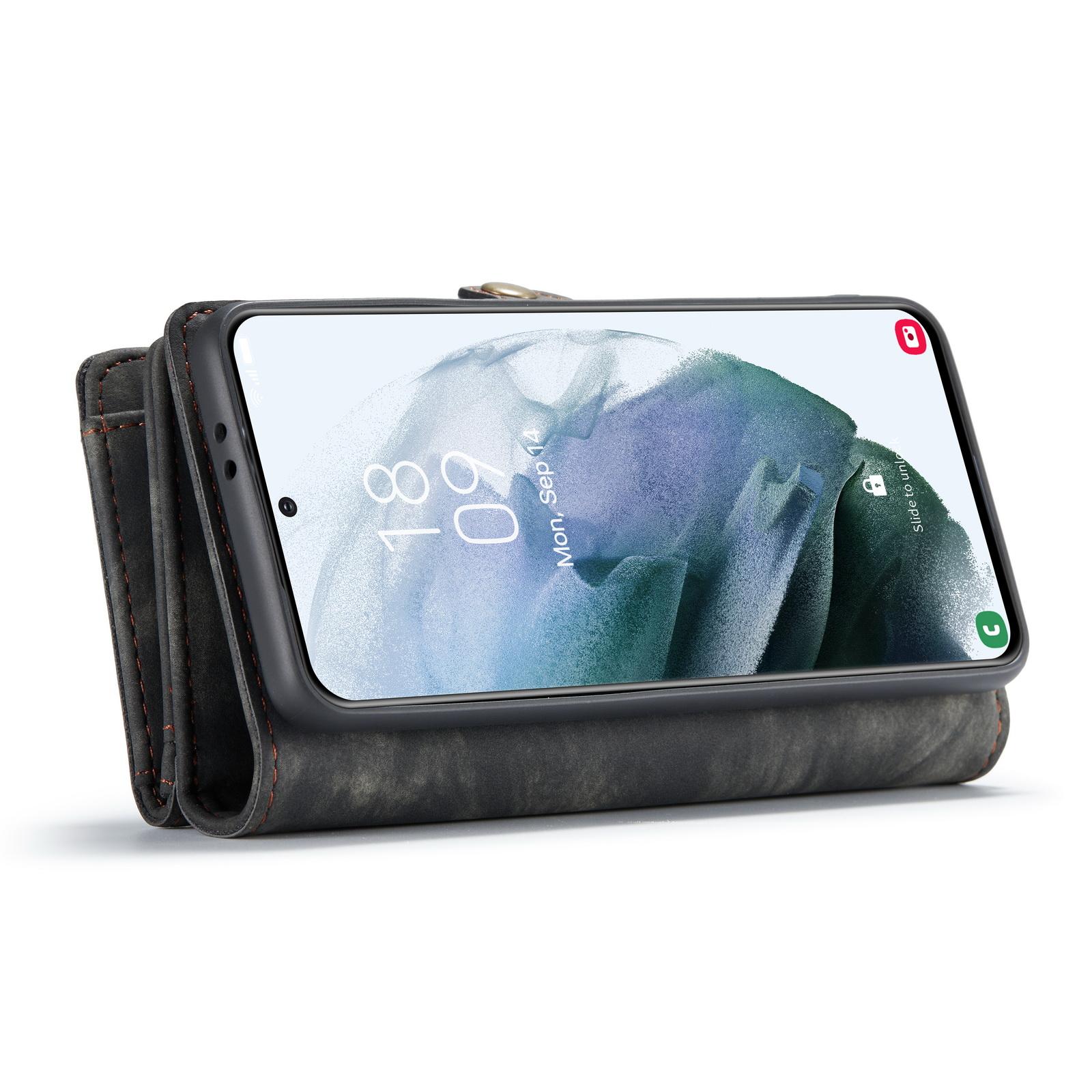 Multi-slot Hoesje Samsung Galaxy S21 Ultra Grijs