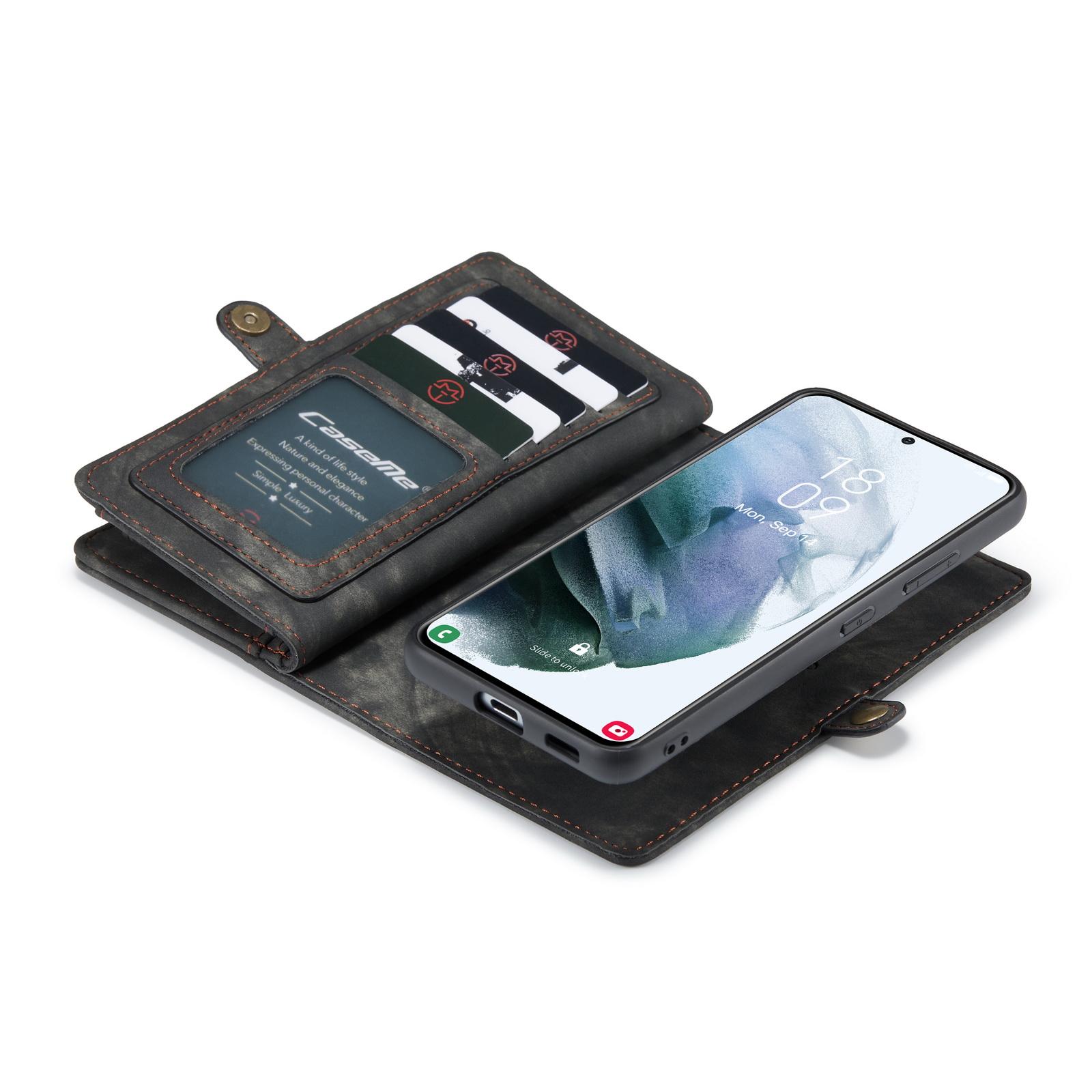Multi-slot Hoesje Samsung Galaxy S21 Ultra Grijs