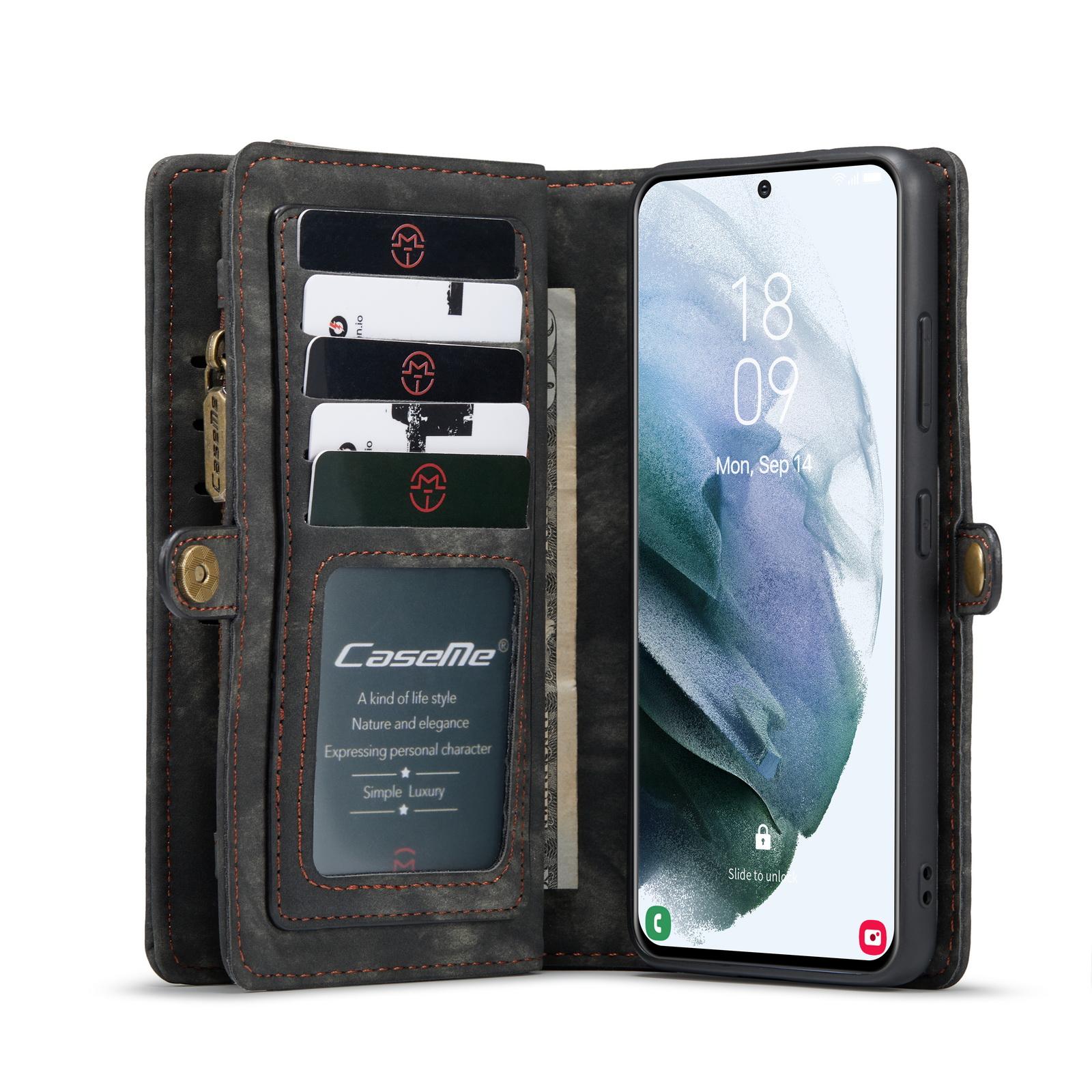 Multi-slot Hoesje Samsung Galaxy S21 Ultra Grijs