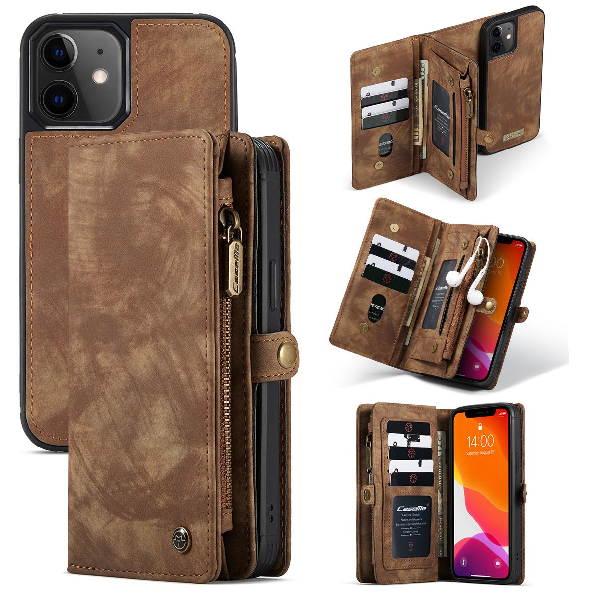 Multi-slot Hoesje Apple iPhone 12 Mini Bruin