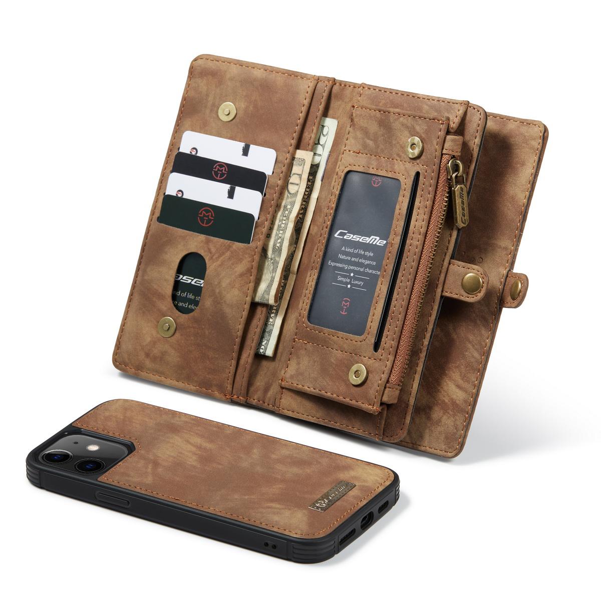 Multi-slot Hoesje Apple iPhone 12 Mini Bruin