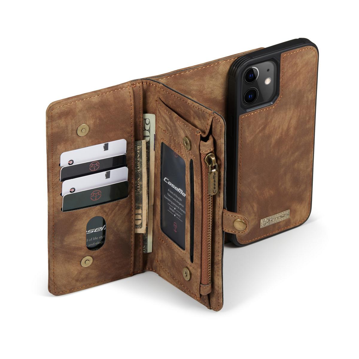 Multi-slot Hoesje Apple iPhone 12 Mini Bruin