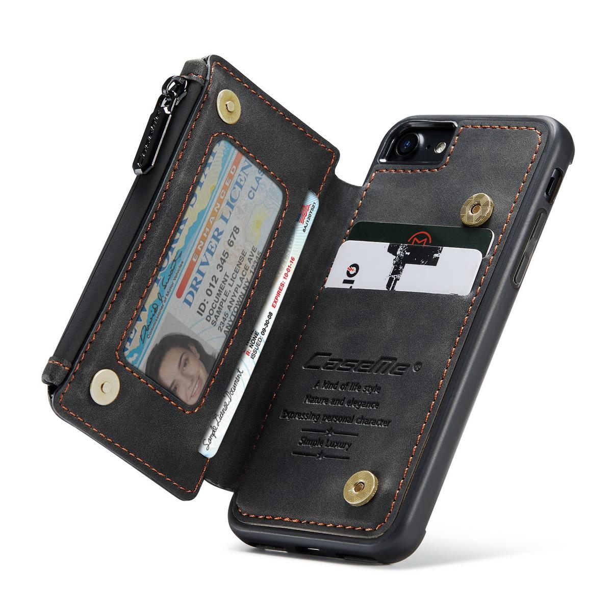 Multi-slot hoesje iPhone 8 zwart