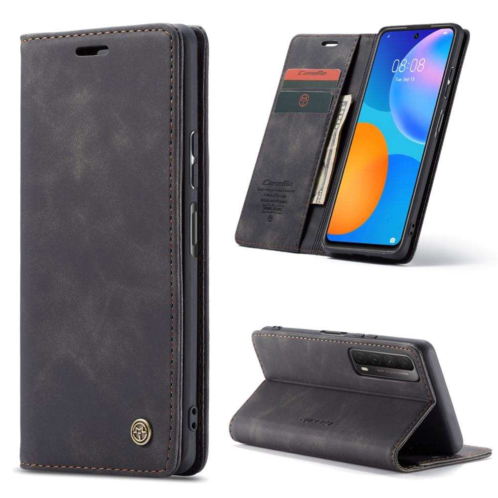 Slim Bookcover hoesje Huawei P Smart 2021 Zwart