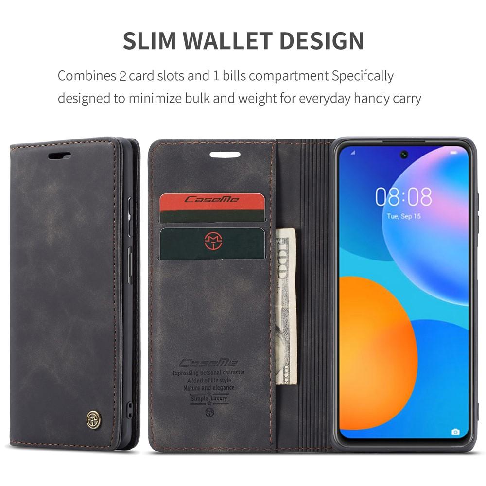 Slim Bookcover hoesje Huawei P Smart 2021 Zwart