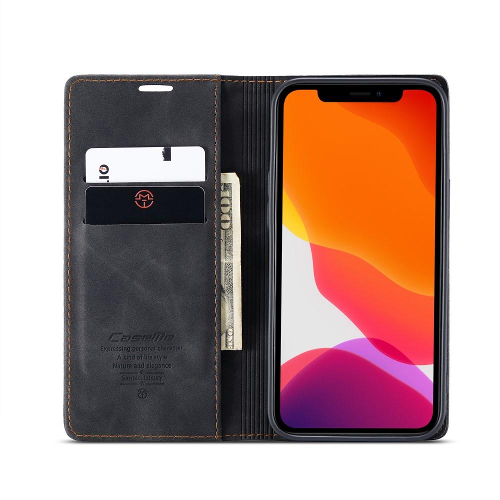 Slim Bookcover Hoesje Apple iPhone 12/iPhone 12 Pro Zwart
