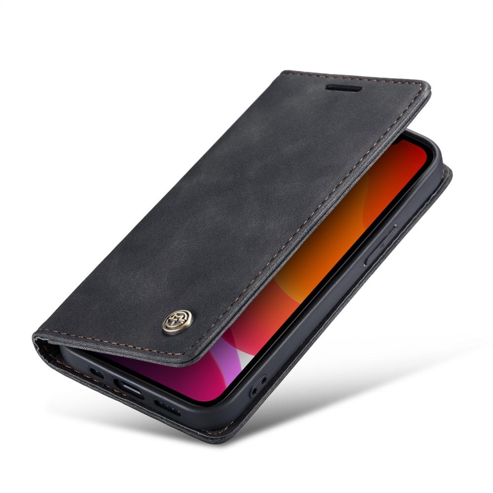 Slim Bookcover Hoesje Apple iPhone 12/iPhone 12 Pro Zwart