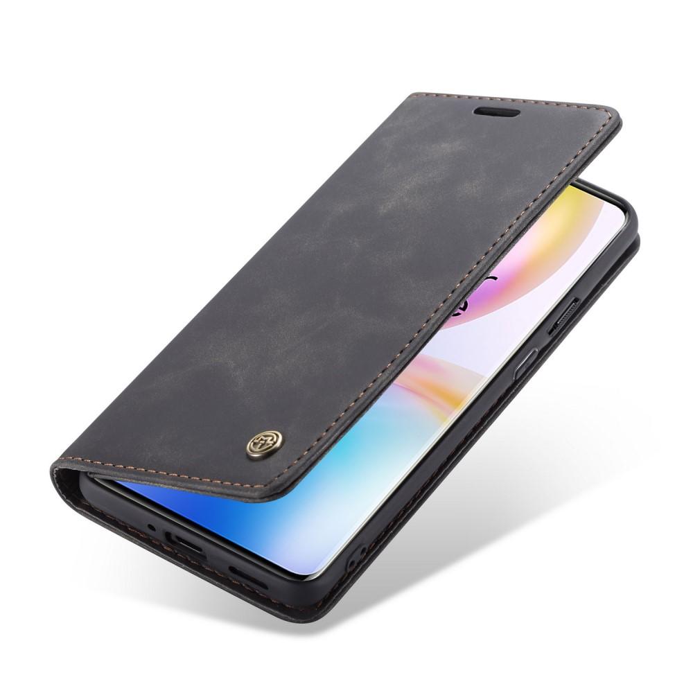 Slim Bookcover hoesje OnePlus 8 Pro Zwart