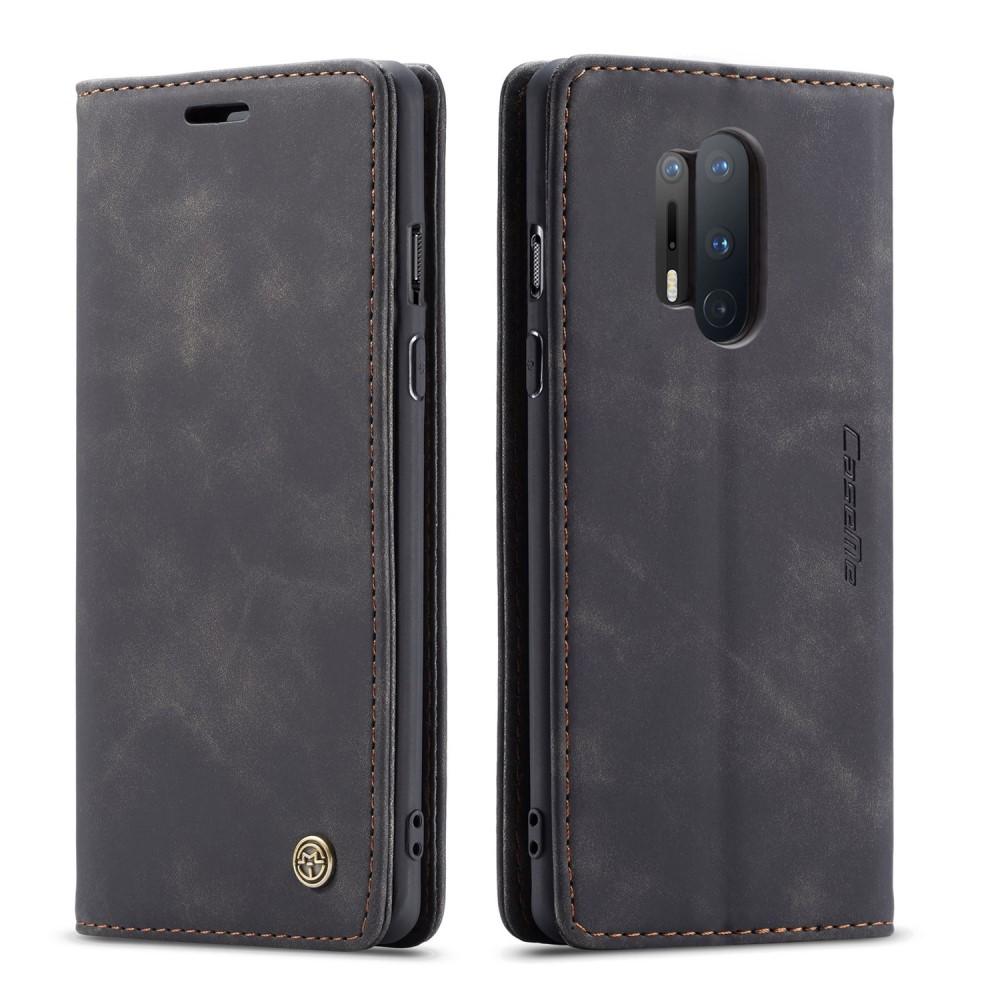 Slim Bookcover hoesje OnePlus 8 Pro Zwart