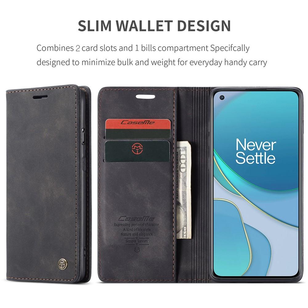Slim Bookcover hoesje OnePlus 8T Zwart