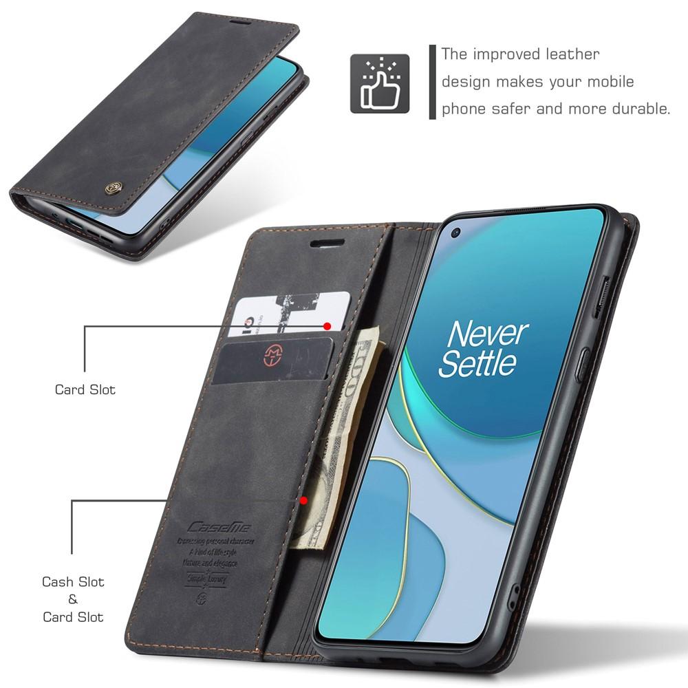 Slim Bookcover hoesje OnePlus 8T Zwart