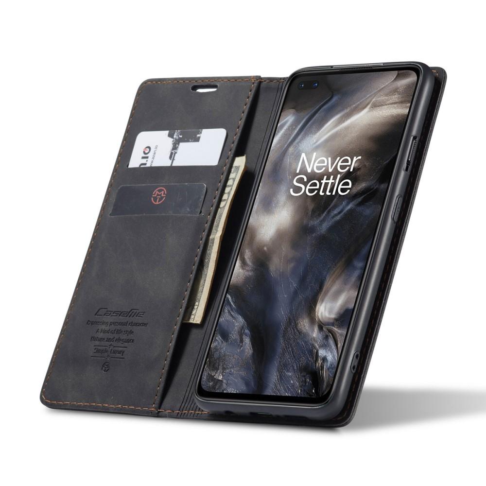 Slim Bookcover Hoesje  OnePlus Nord Zwart