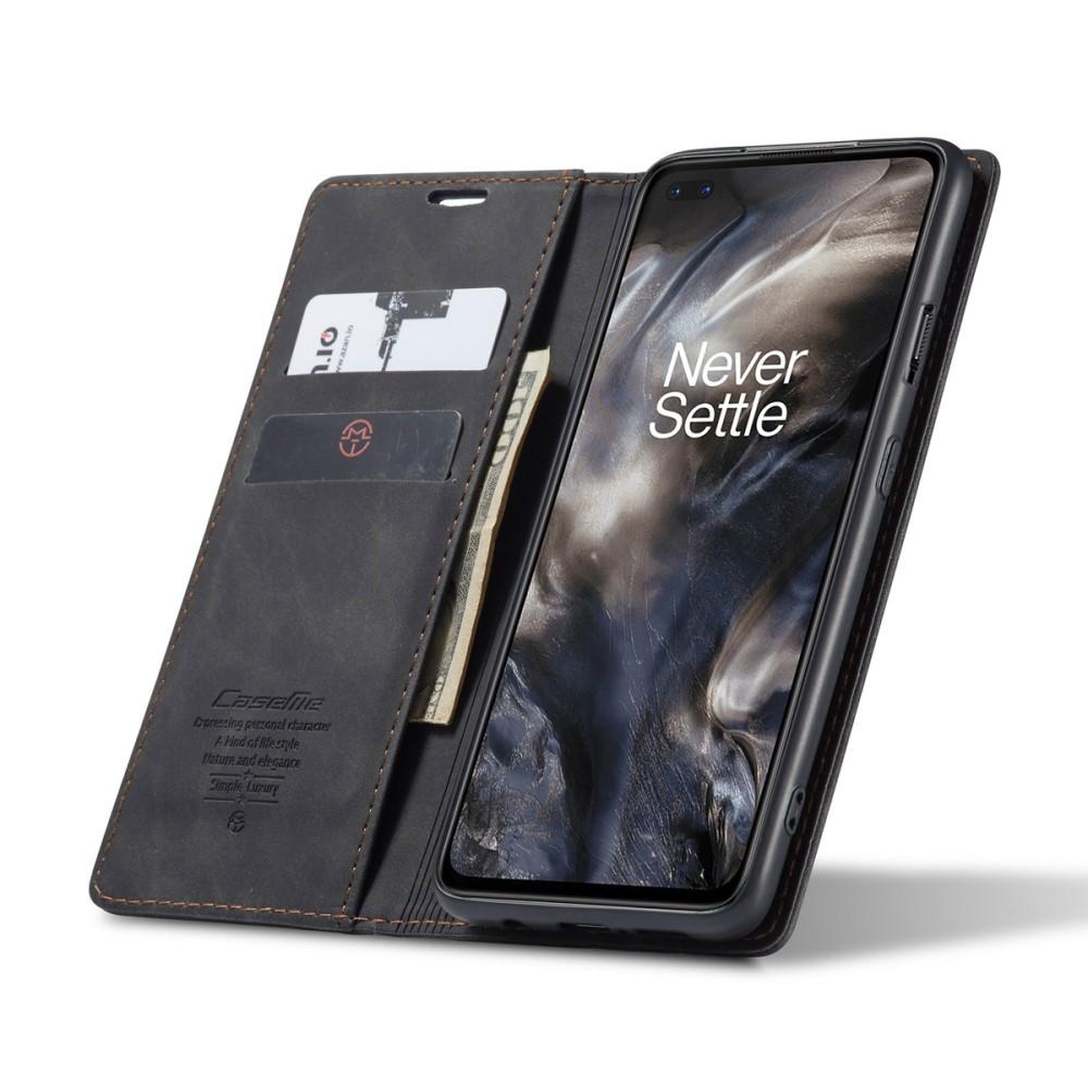 Slim Bookcover hoesje OnePlus Nord Zwart