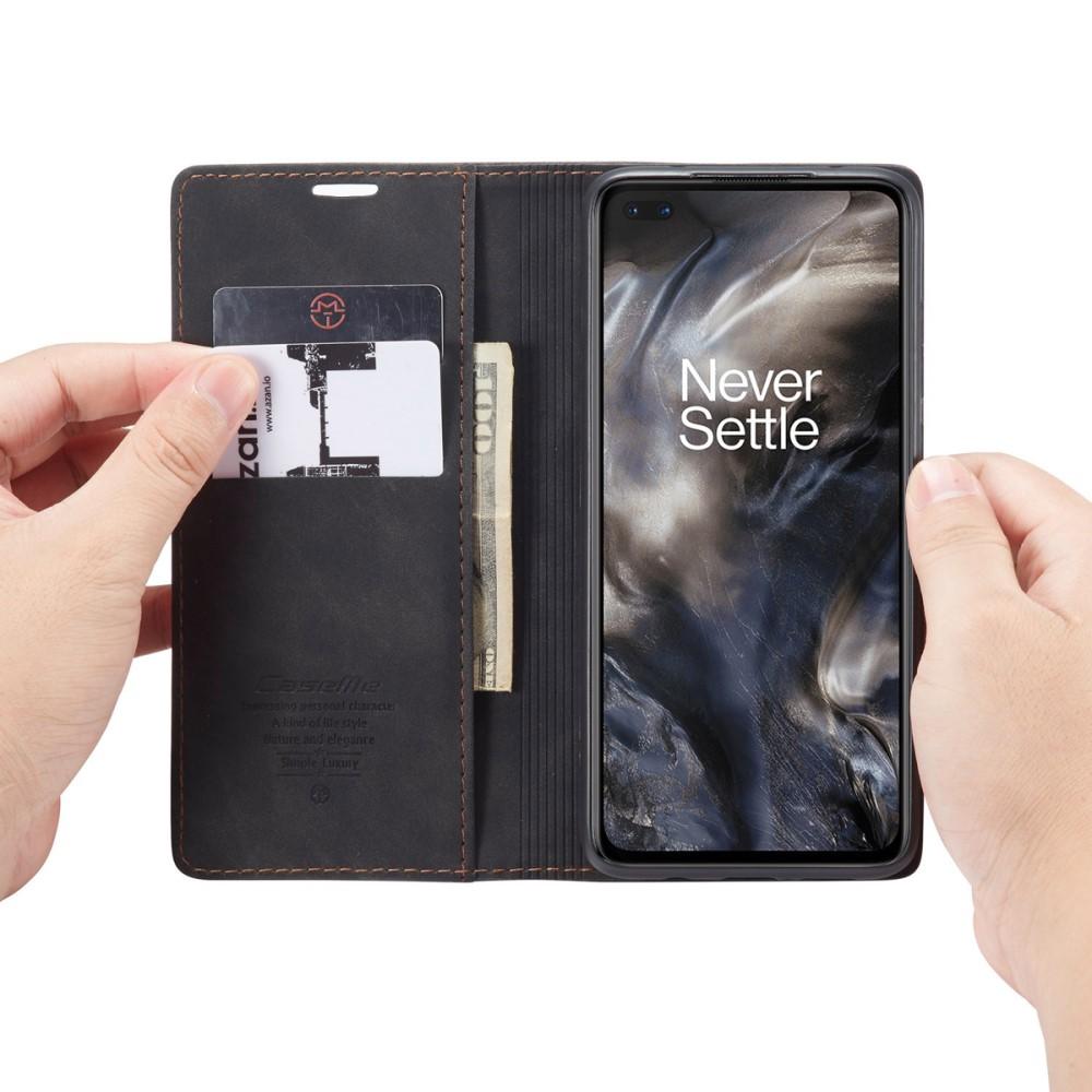 Slim Bookcover hoesje OnePlus Nord Zwart