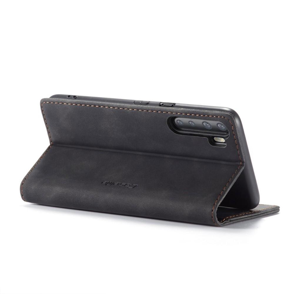 Slim Bookcover Hoesje  OnePlus Nord Zwart
