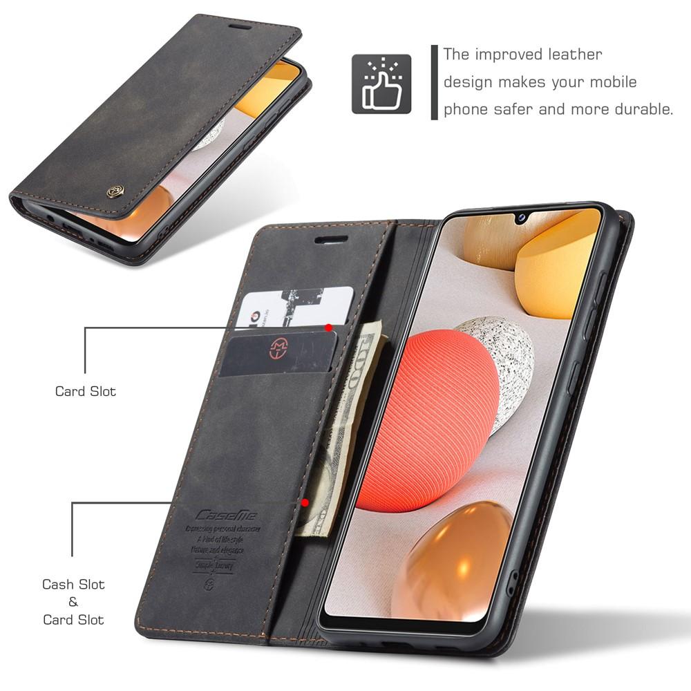 Slim Bookcover hoesje Samsung Galaxy A42 Zwart