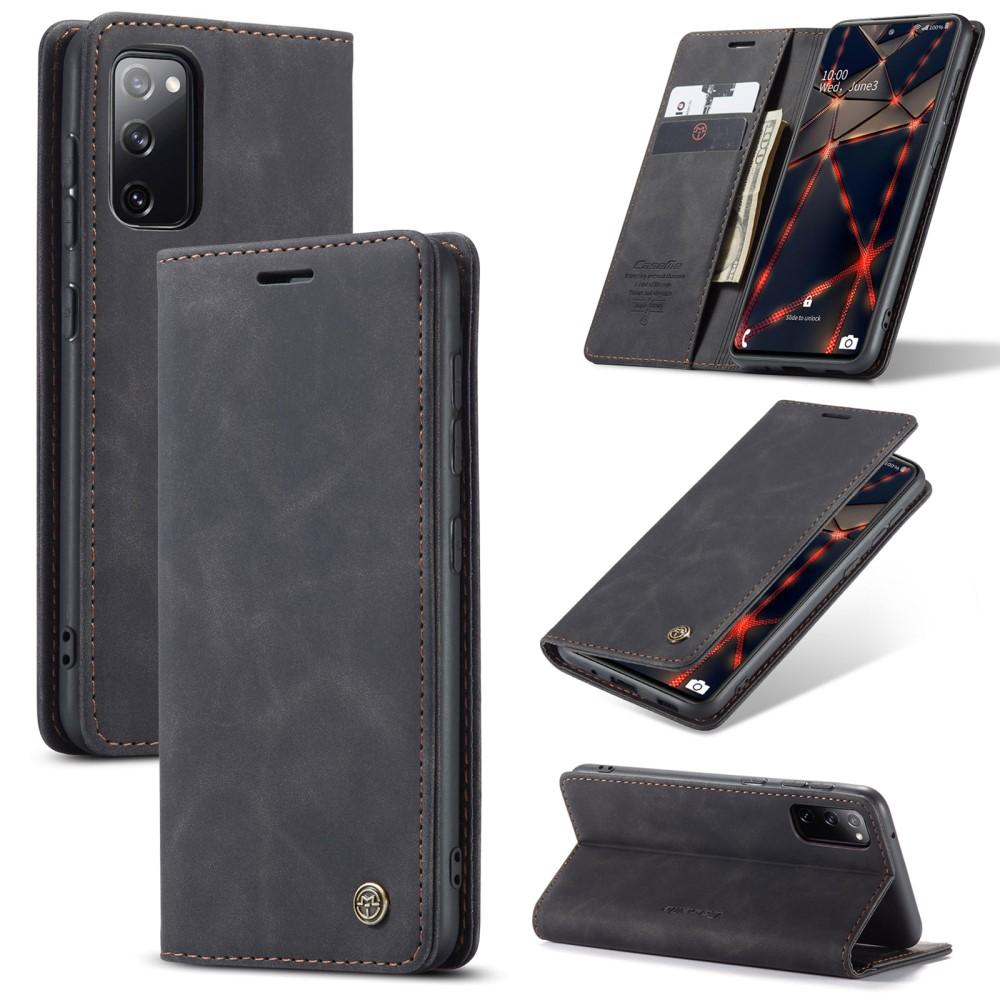 Slim Bookcover hoesje Samsung Galaxy S20 FE Zwart