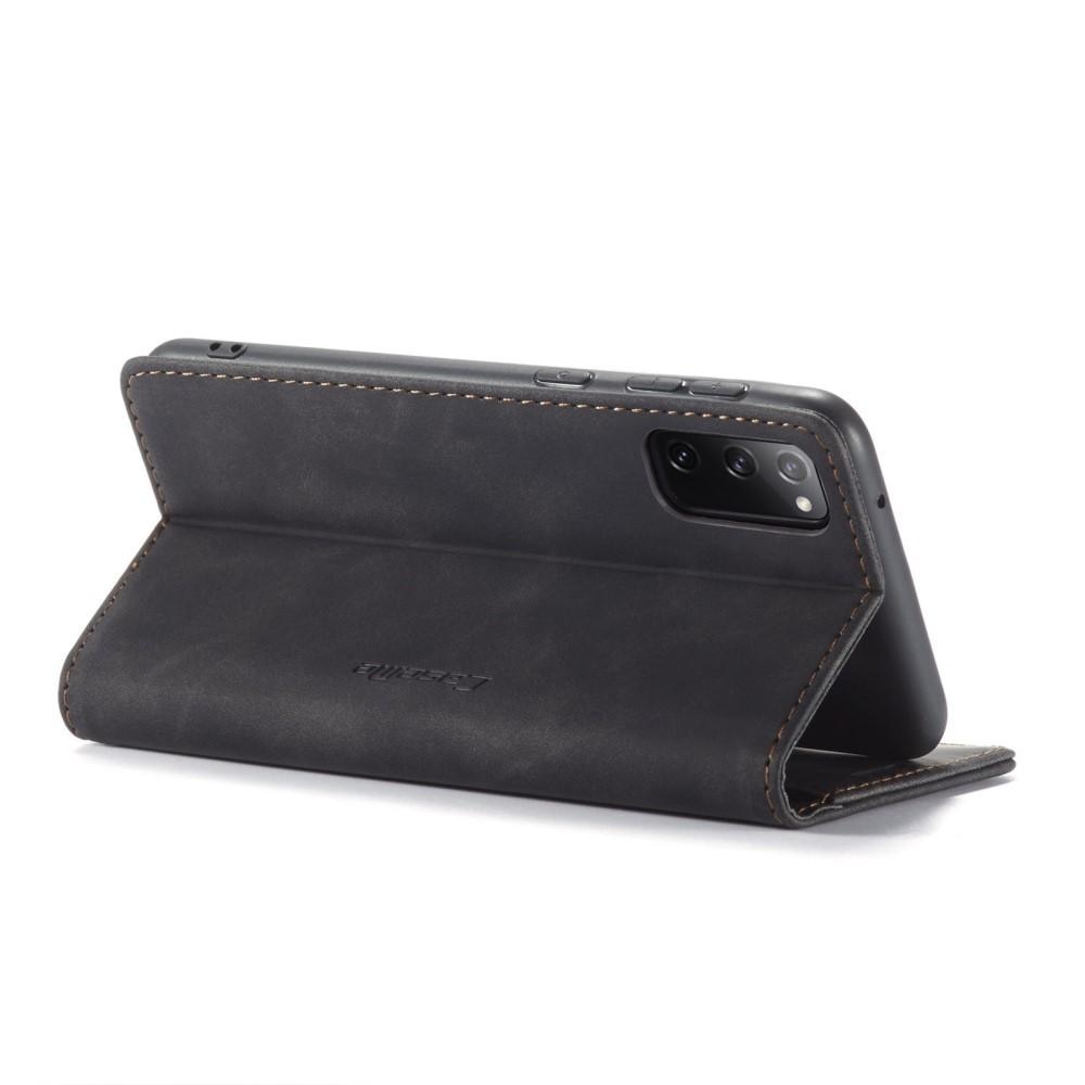 Slim Bookcover Hoesje Samsung Galaxy S20 FE Zwart