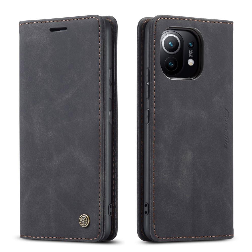 Slim Bookcover Hoesje Xiaomi Mi 11 Zwart