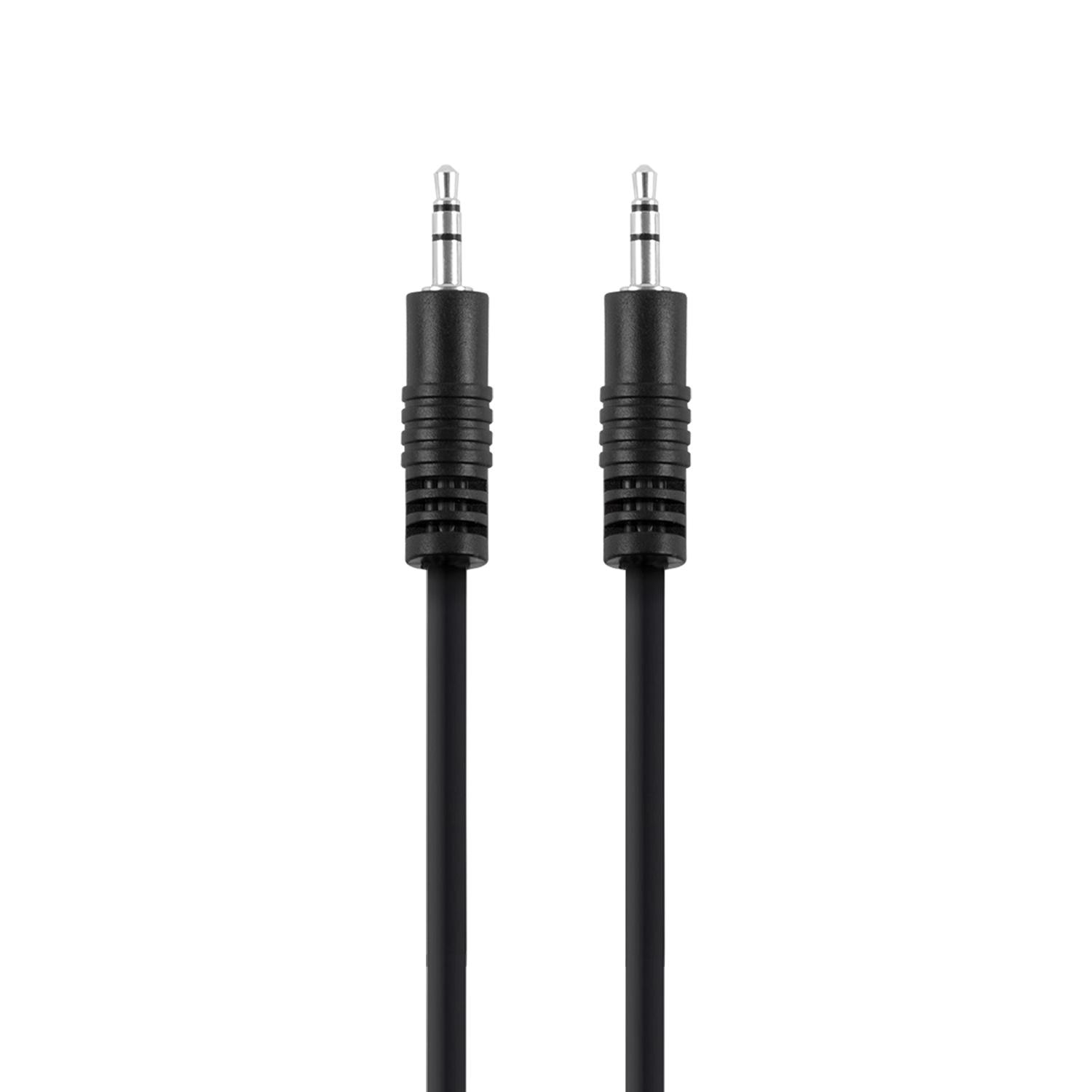 3,5mm Audiokabel 0,5m Zwart