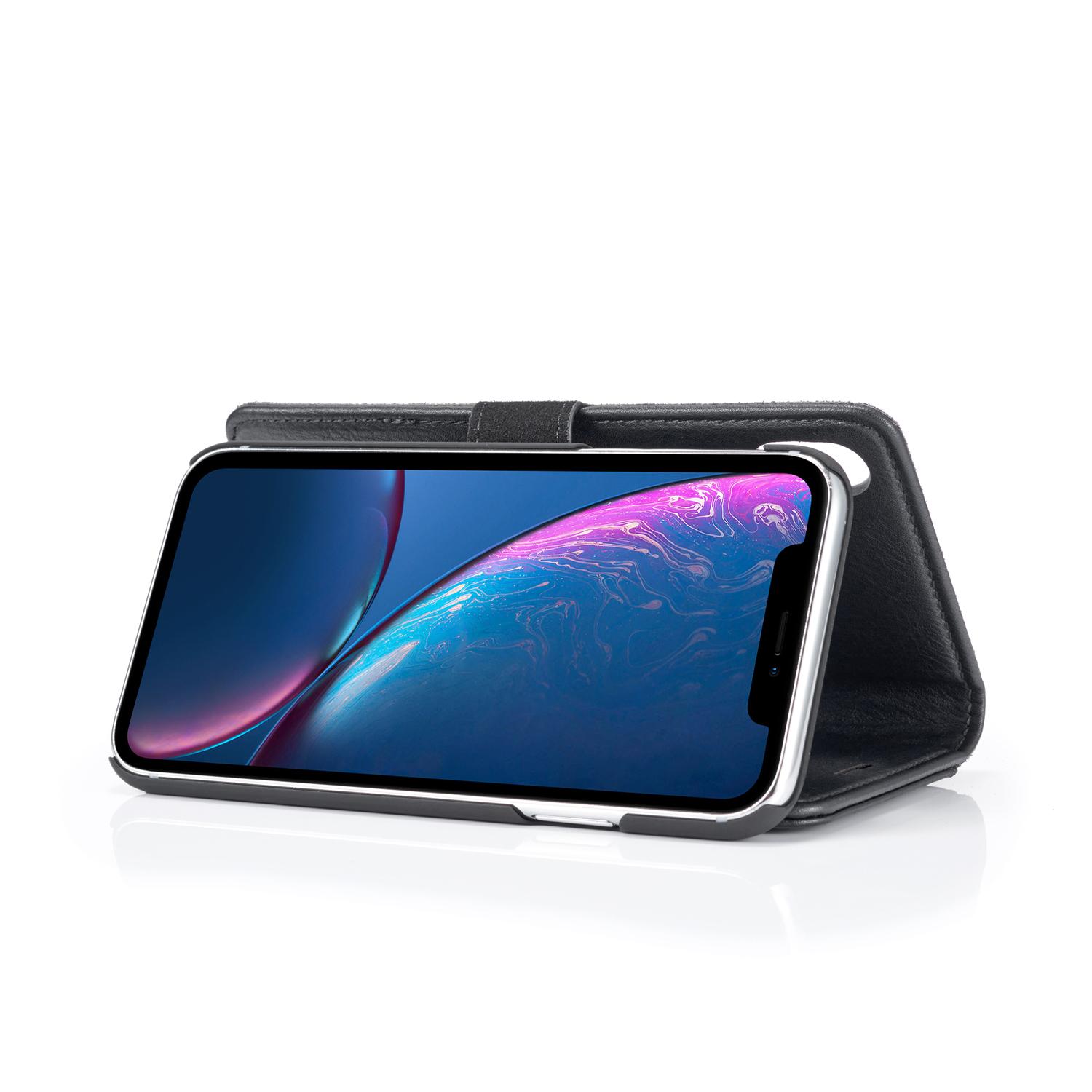 Magnet Wallet iPhone Xr Zwart