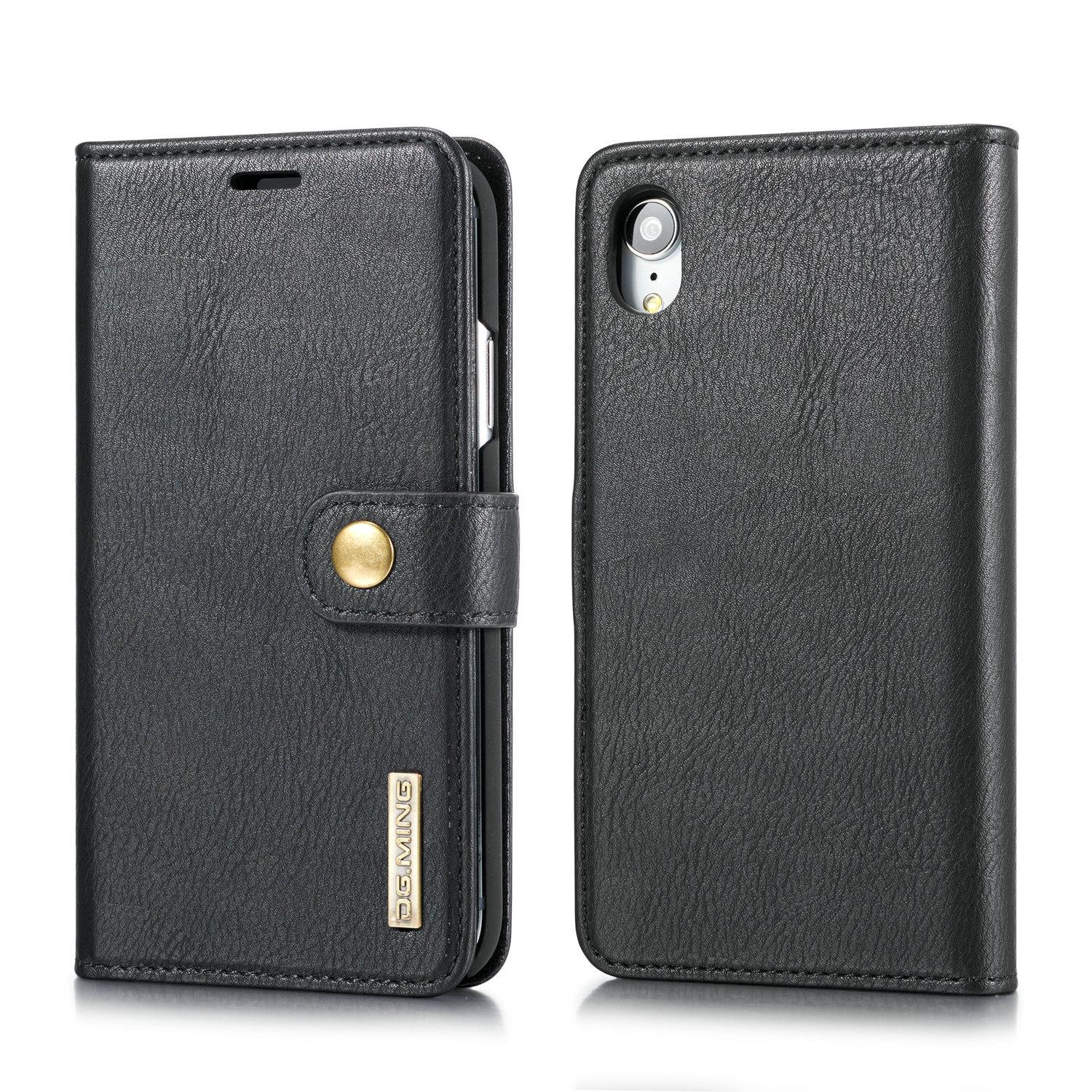 Magnet Wallet iPhone Xr Zwart