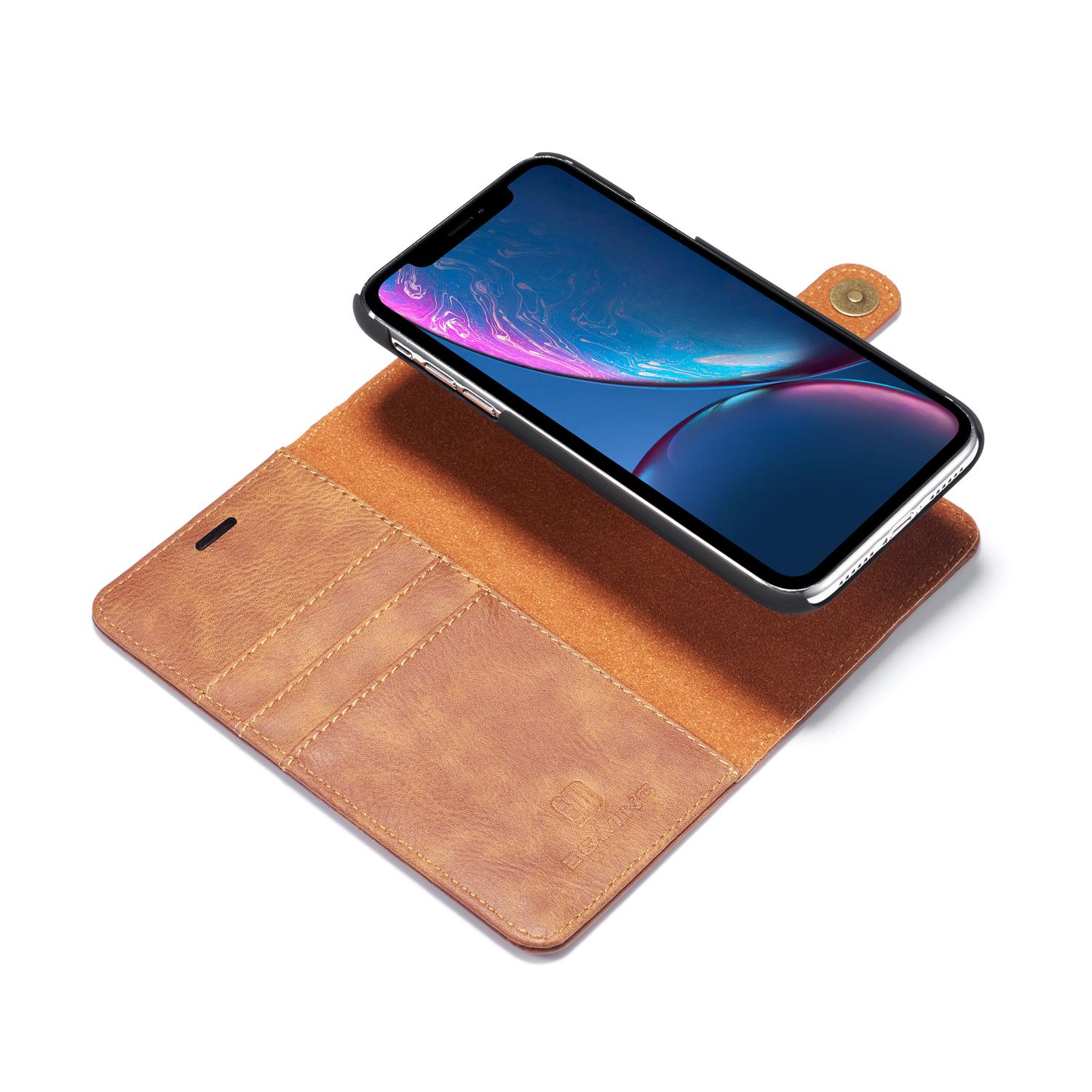 Magnet Wallet iPhone Xr Cognac