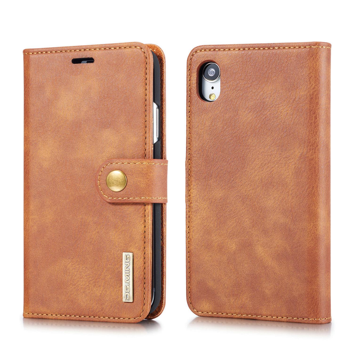 Magnet Wallet iPhone Xr Cognac