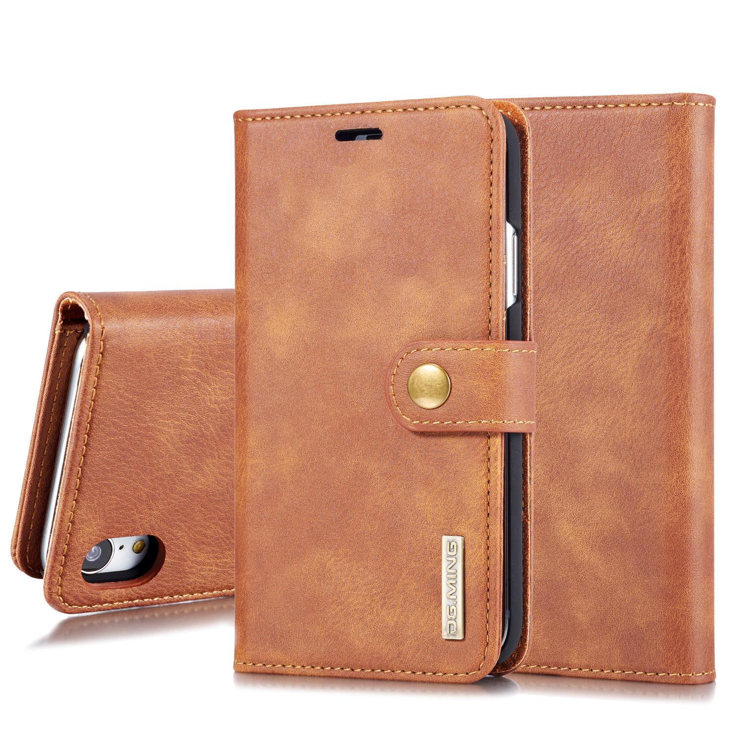 Magnet Wallet iPhone Xr Cognac