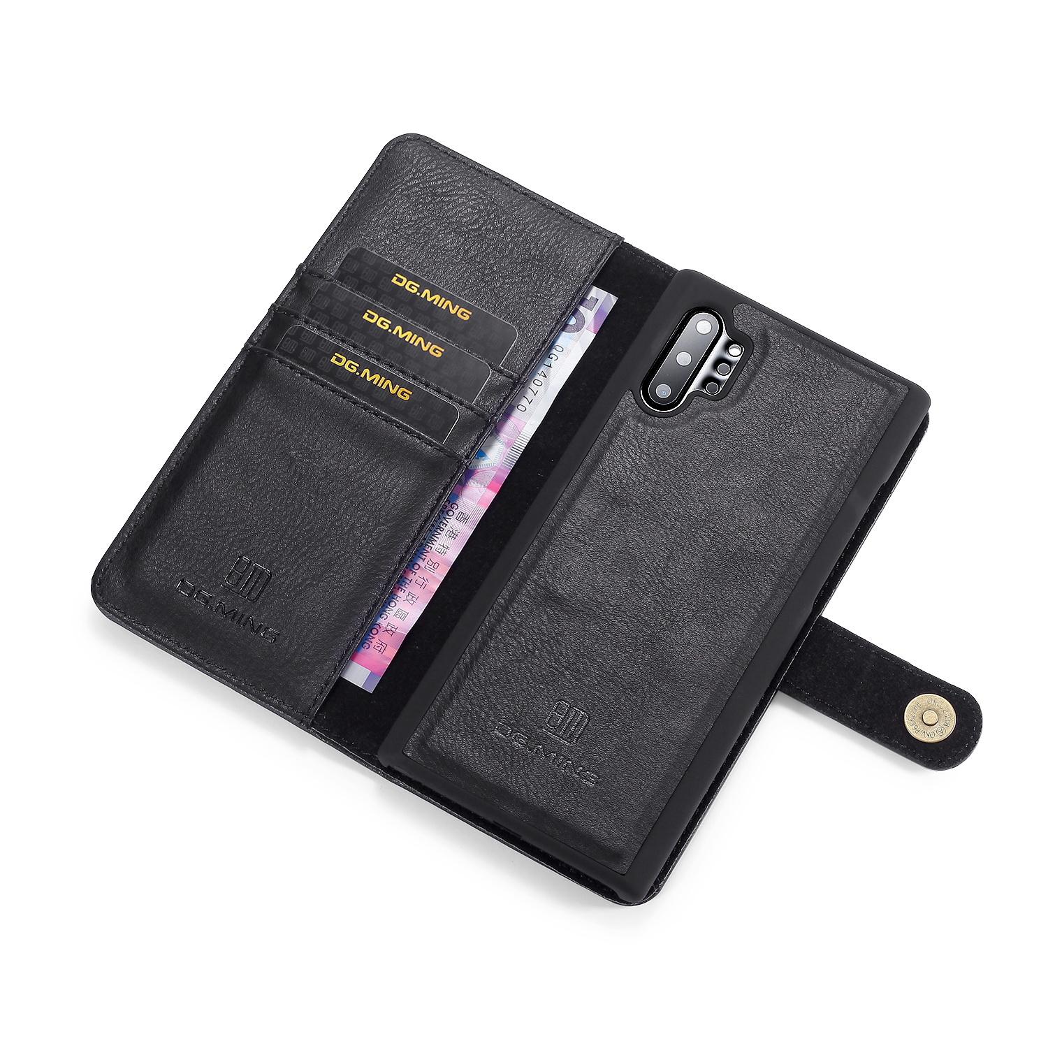 Magnet Wallet Samsung Galaxy Note 10 Plus Zwart