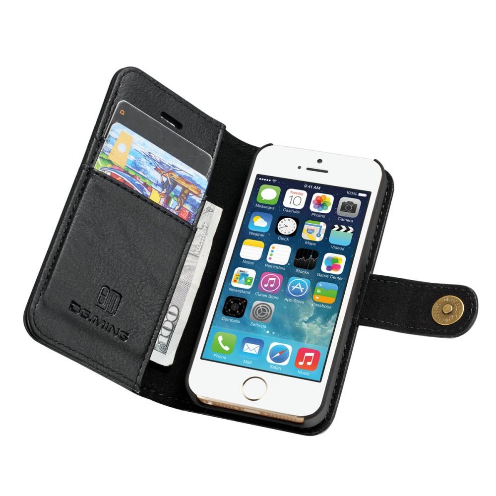 Magnet Wallet iPhone 5/5S/SE Zwart