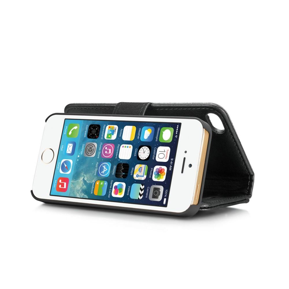 Magnet Wallet iPhone 5/5S/SE Zwart