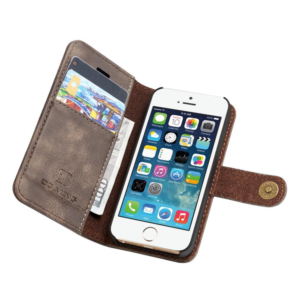Magnet Wallet Apple iPhone 5/5S/SE Bruin