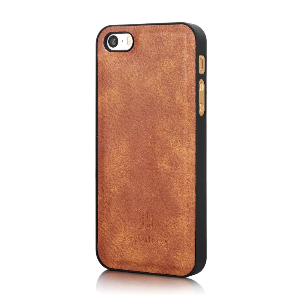 Magnet Wallet iPhone 5/5S/SE Cognac