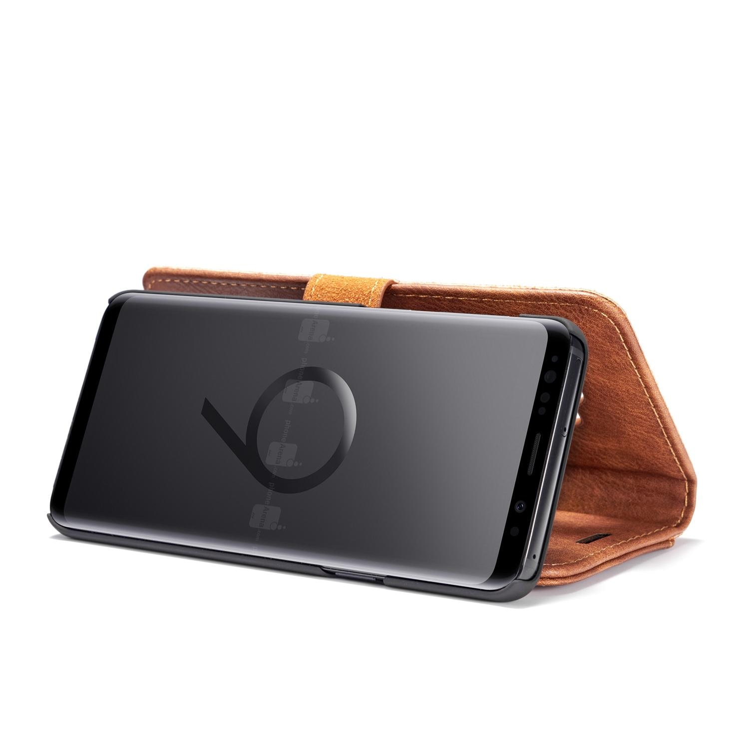 Magnet Wallet Samsung Galaxy S9 Cognac