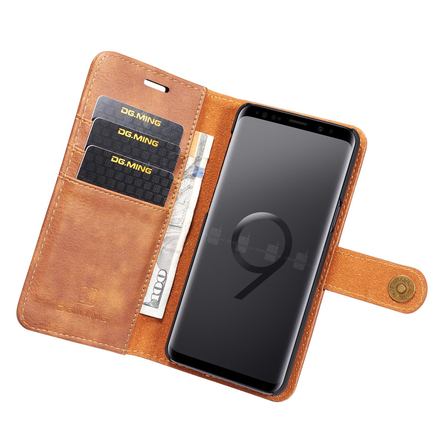 Magnet Wallet Samsung Galaxy S9 Plus Cognac