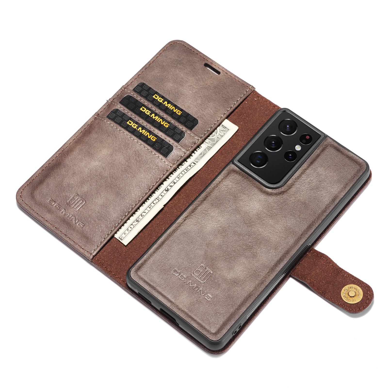 Magnet Wallet Samsung Galaxy S21 Ultra Brown