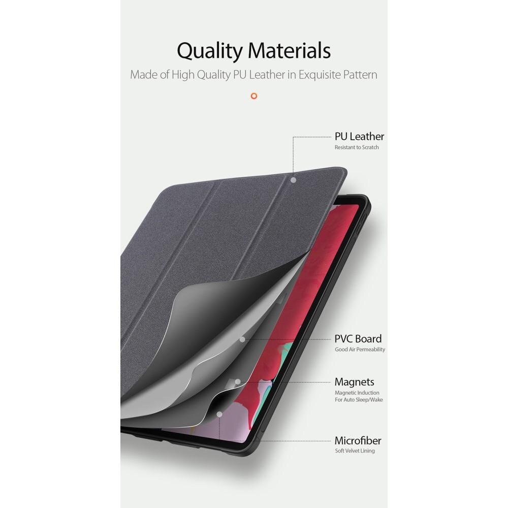 Domo Tri-Fold Case iPad Pro 12.9 4th Gen (2020) Zwart