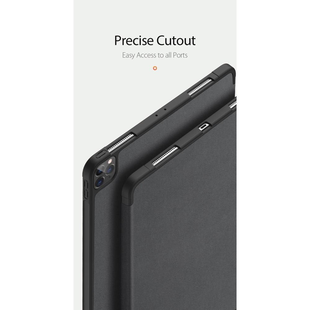 Domo Tri-Fold Case iPad Pro 12.9 4th Gen (2020) Zwart