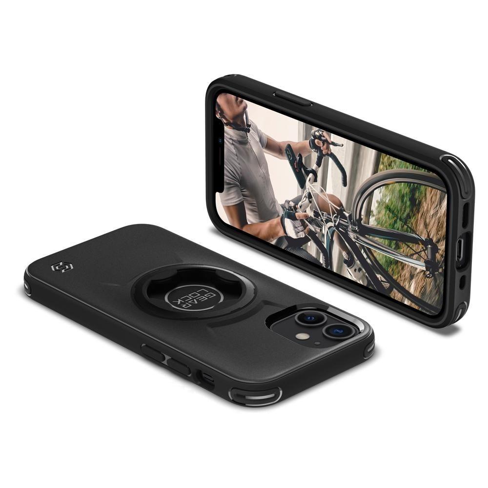 Bike Mount Case iPhone 12 Mini Zwart